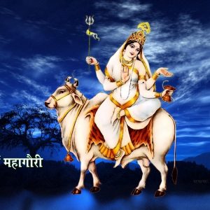 Chaitra Navratri 2022 8th Day Maa Mahagauri Puja Vidhi Vrat Katha Mantra Aarti in Hindi