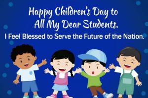 Childrens Day 2021 Messages from Teacher