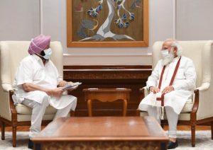 Punjab Ex CM Captain Amrinder Singh meets PM Modi