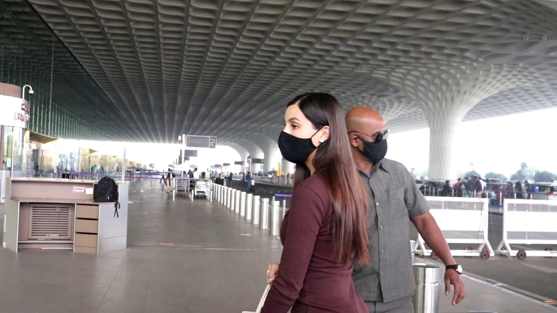 Nora Fatehi Spotted At Airport