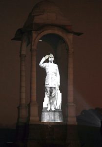 Hologram Statue Of Netaji Unveiled At India Gate