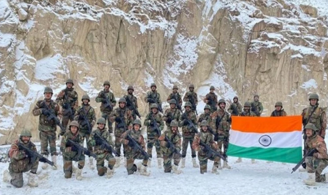 India China Dispute Indian Army hoisted the tricolor in Galwan Valley