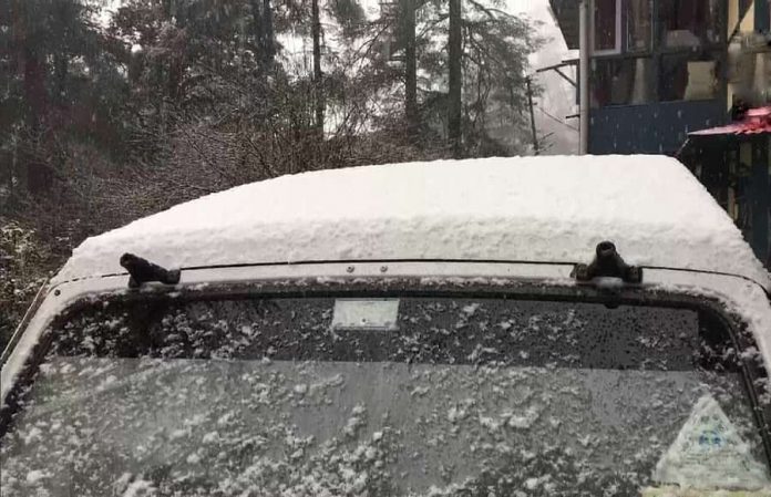 Snowfall at Shimla and Kashmir