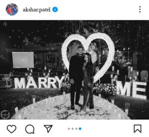 Akshar Patel Engaged With Her Girlfriend Meha