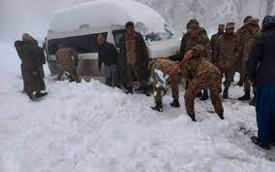 Snowfall in Pakistan बर्फ में दफन हुई 23 जिंदगियां
