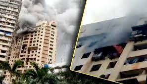 Fire in 20-Storey Building in Mumbai