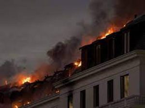 Fire in South Africa Parliament