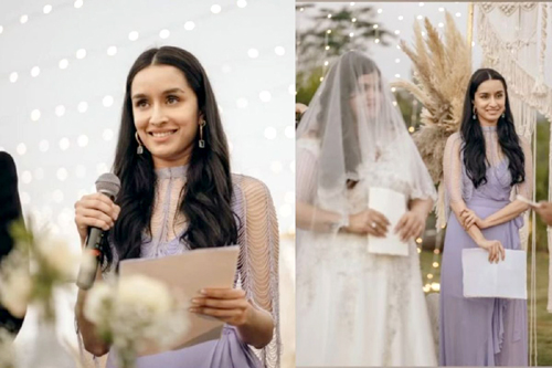 Shraddha Kapoor Bridesmaid Look Viral मेकअप आर्टिस्ट की शादी में ब्राइड्समेड बनी श्रद्धा कपूर