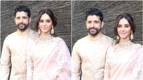 Farhan Akhtar And Shibani Dandekar Photos शादी के बाद पहली बार नजर आए फरहान और शिबानी