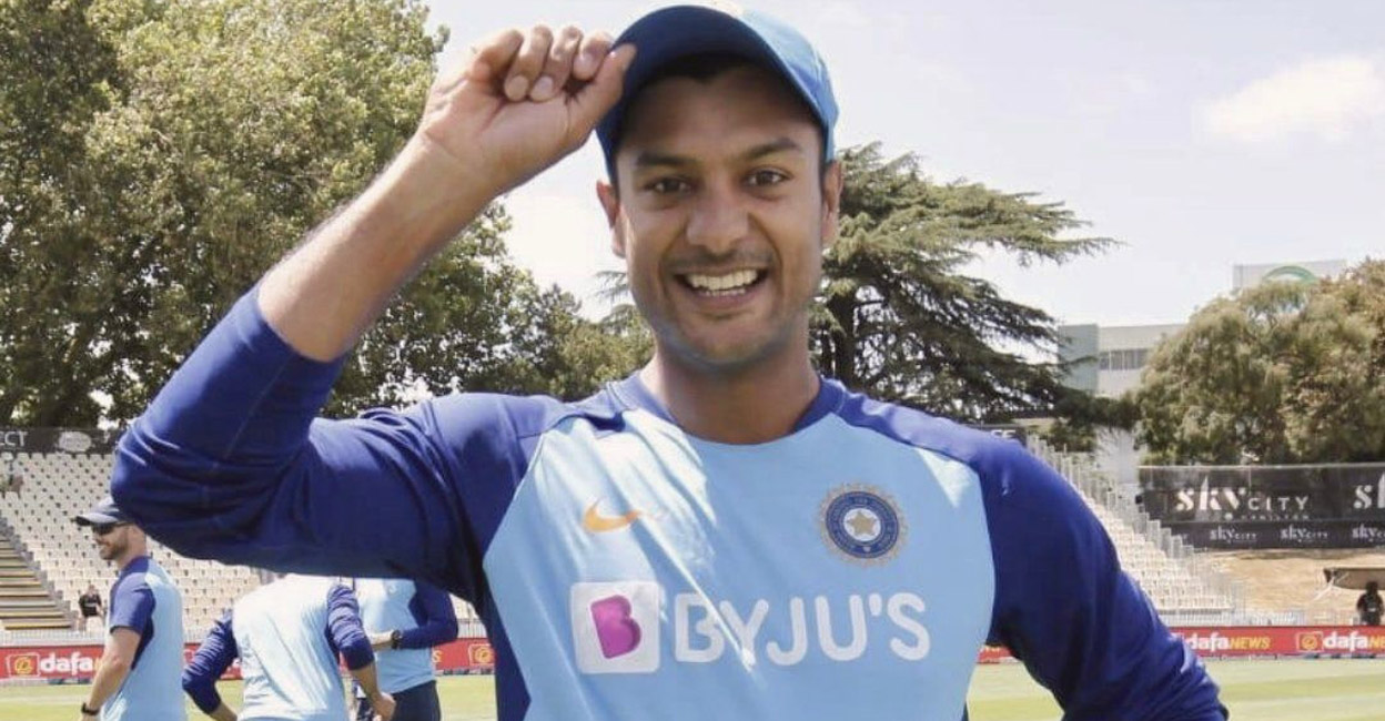 Mayank Agarwal Added In Indian Squad भारतीय खेमे में कोरोना केस मिलने के बाद मयंक अग्रवाल को किया गया टीम में शामिल