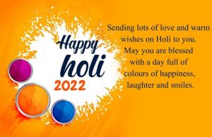 Happy Holi 2022 Messages for Parents