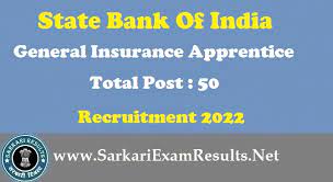 Apply For SBI General Insurance Apprentice Posts एसबीआई जनरल इंश्योरेंस अपरेंटिस पदों के लिए करें आवेदन