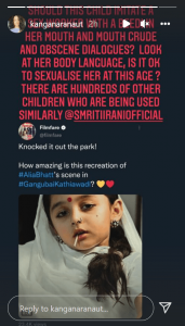 Kangana Ranaut Slams On Little Alia Bhatt