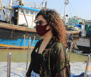 Sanya Malhotra Spotted at Versova Jetty