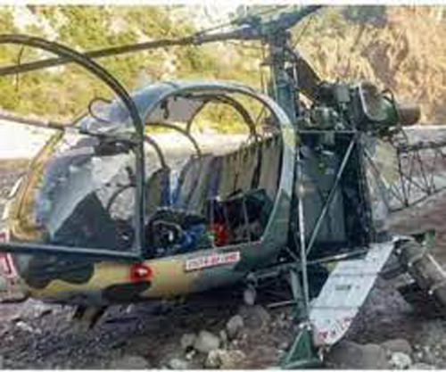 Army Helicopter Crash Update : सेना का हेलिकॉप्टर क्रैश, पायलट की मौत, साथी जख्मी