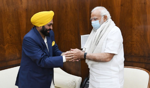 CM Bhagwant Mann Meets PM Modi : पंजाब सीएम भगवंत मान ने पीएम से की मुलाकात