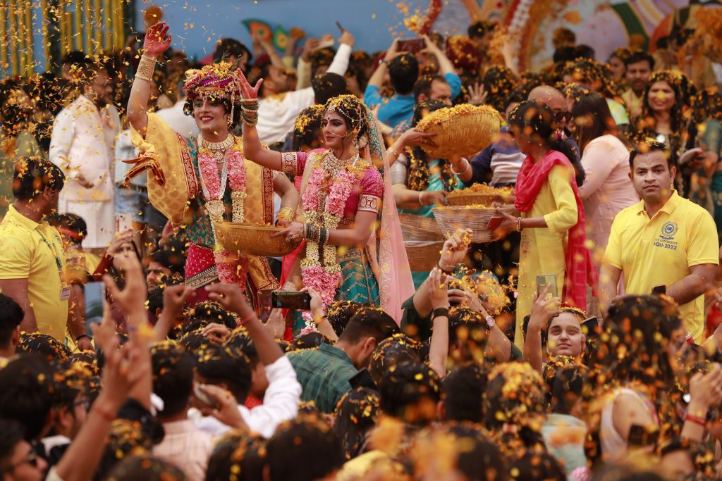 Flower Phoolon Ki Holi Message Wishes Vrindavan 2022