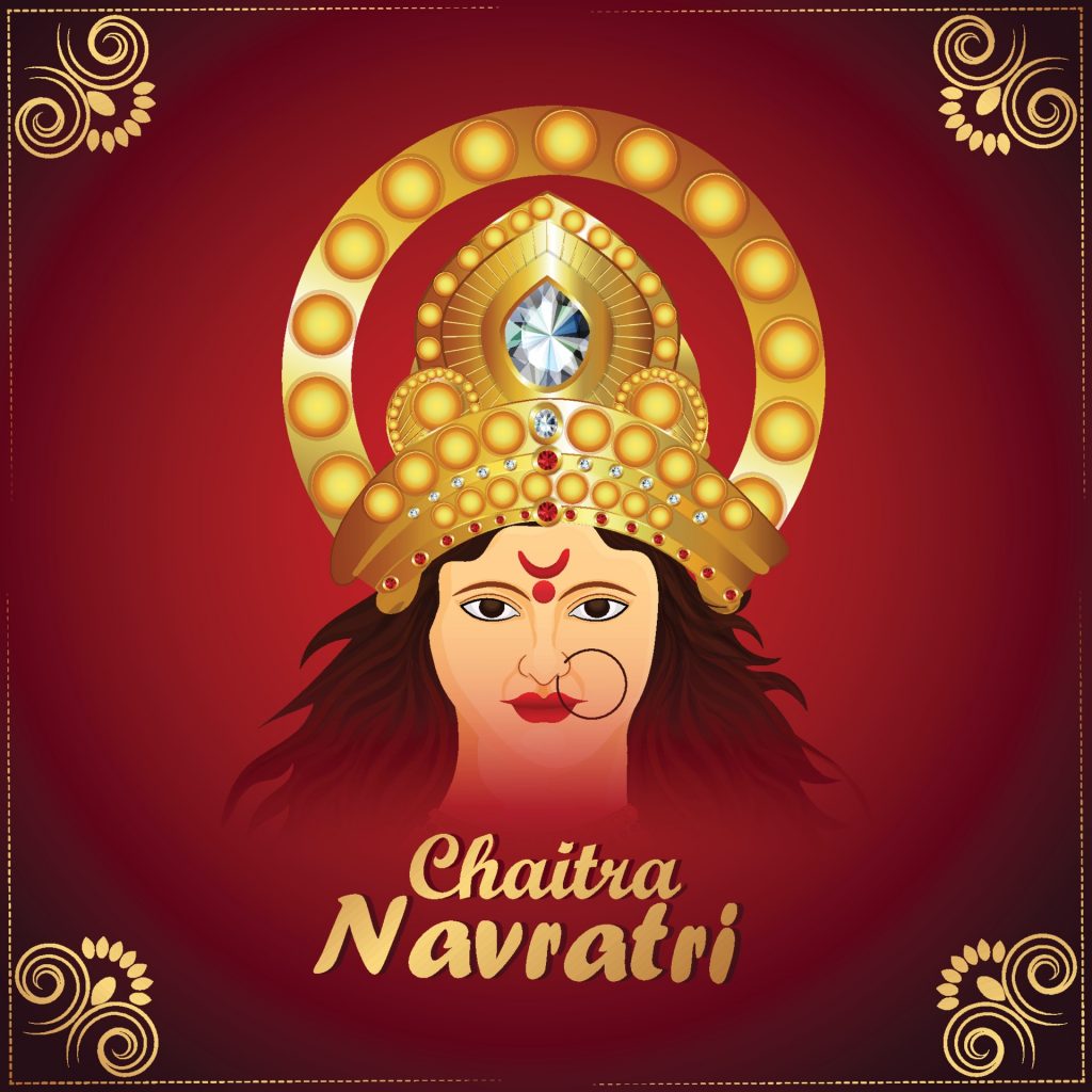 goddess-durga-illustration-for-happy-navratri-free-vector