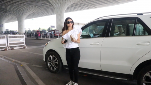 Mouni Roy Traveling To Jodhpur Spotted at Airport