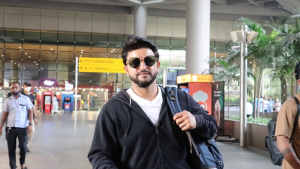 Cricketer Suresh Raina Spotted at Airport