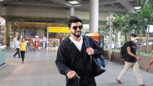 Cricketer Suresh Raina Spotted at Airport