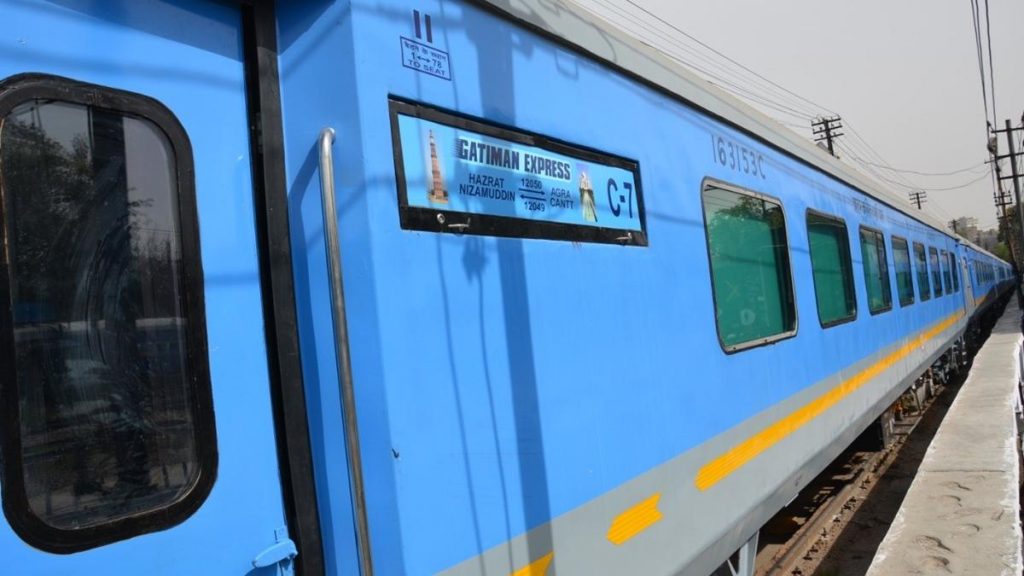 Different Colour Train Coaches