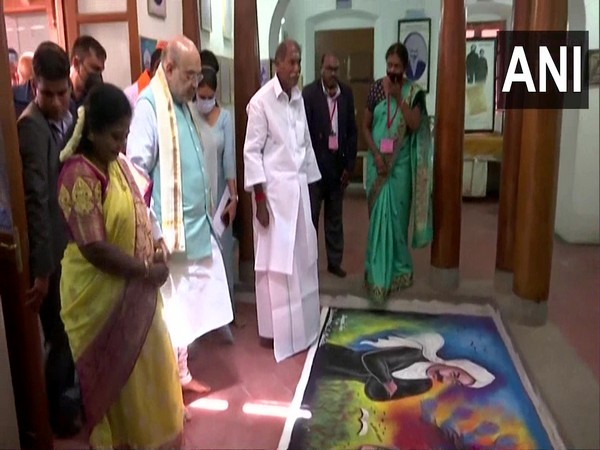 Amit Shah visits Mahakavi Bharathiyar Memorial Museum