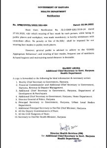 Haryana Goverment Notification