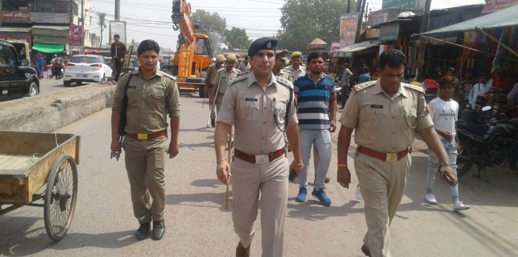 Police Alert in Ghaziabad after the ruckus in delhi