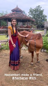 Pooja Hegde Shared a Picture from the Sets of Acharya Movie
