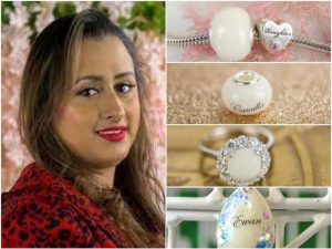 Safiyya riyadh making jewellery from breast milk