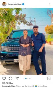 Shahbaz Badesha Shared Pic with Shahnaz Gill