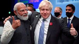 British PM Baris Johnson's visit to India