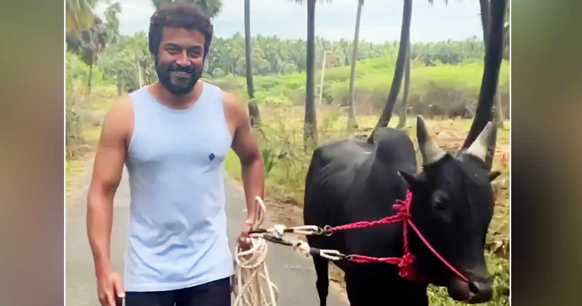 Surya Share Post With Bull : बैल के साथ चलते हुए फैंस को तमिल नए साल की दी शुभकामनाएं : देखे फोटो