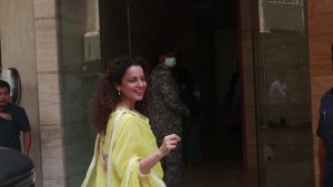 Kangana Ranaut Spotted Outside her Residence in Bandra