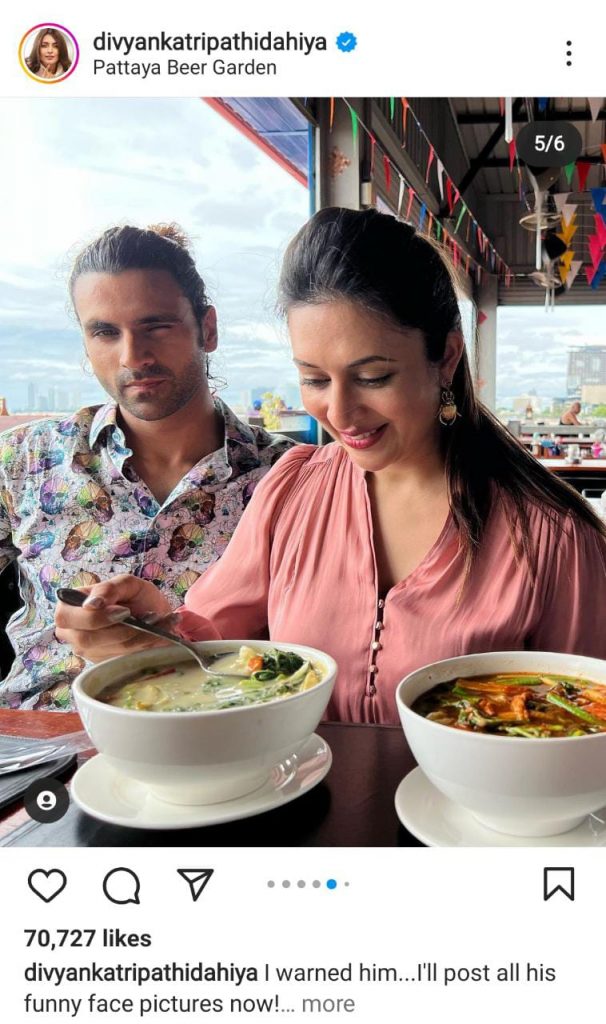 Divyanka Tripathi shared pictures with husband Vivek Dahiya