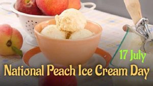 National Peach Ice Cream Day 2022