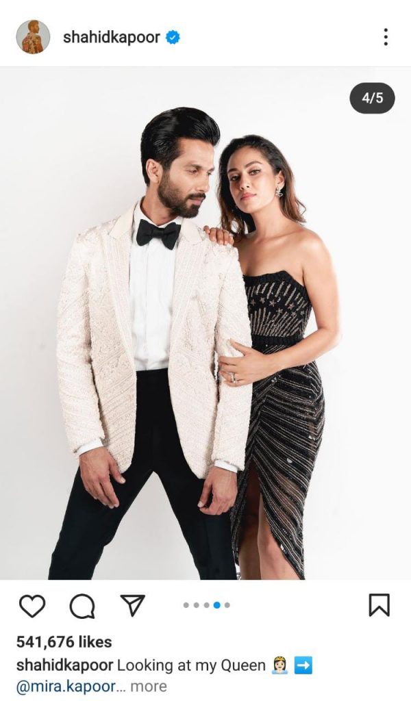 Shahid Kapoor and Mira Rajput