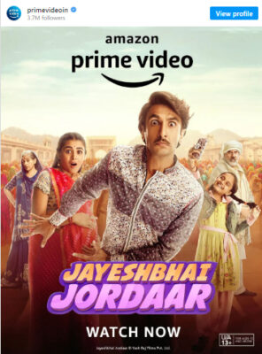 Jayeshbhai-Jordaar-amazon-prime