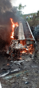 Karnataka Road Accident - 8 killed In Collision Between - Bus And a vehicle