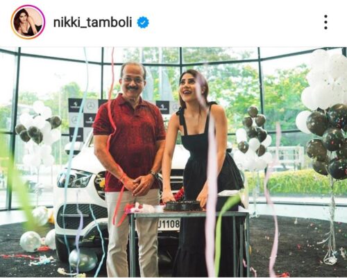 Nikki Tamboli Bought a Car