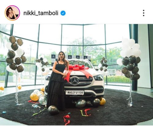 Nikki Tamboli's New Car