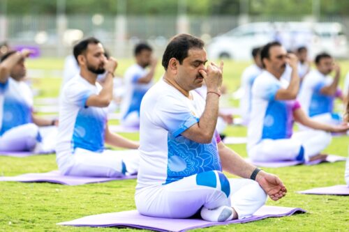 Adani's Gave Inspiration by Doing Yoga