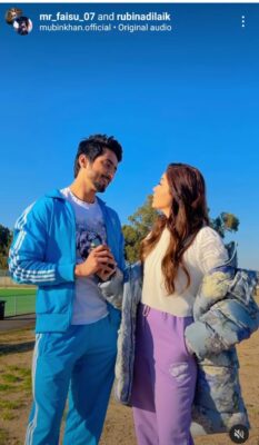 Rubina Dilaik and Mr Faisu share a fun reel