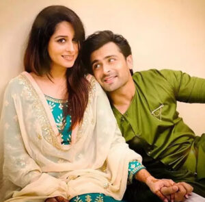 Shoaib-Ibrahim with his wife deepika 