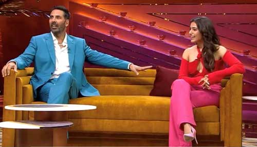 Akshay and Samantha in the Third Episode of 'Koffee With Karan S7'