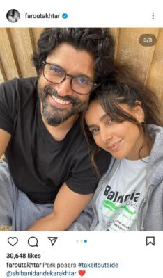 Farhan Akhtar and Shibani Dandekar