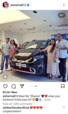 Aishwarya Bhatt Bought a New Car