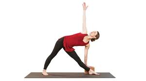 triangle pose posture