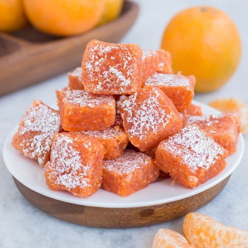 orange barfi